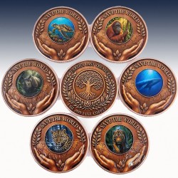 6 x 1 Oz Copper Round Private Mint...