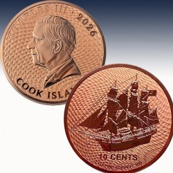 1 x 1 oz Copper Round 10 Cent Cook...