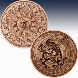 1 x 1 oz Copper Round Intaglio Mint...