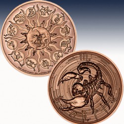 1 x 1 oz Copper Round Intaglio Mint...
