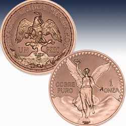 1 x 1 oz Copper Round Intaglio Mint...