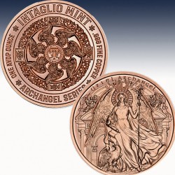 1 x 1 oz Copper Round Intaglio Mint...