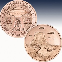 1 x 1 oz Copper Round Intaglio Mint...