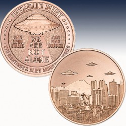 1 x 1 oz Copper Round Intaglio Mint...