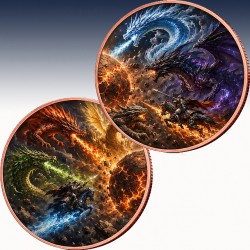 2 x 1 oz Copper Round Private Mint...