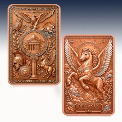1 x 5 Oz Copper Round Private Mint...