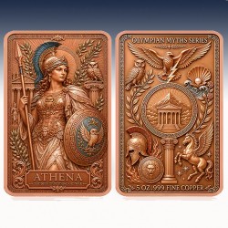 1 x 5 Oz Copper Round Private Mint...