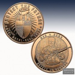 1 x 1 oz Copper Round "Men and Arms"...