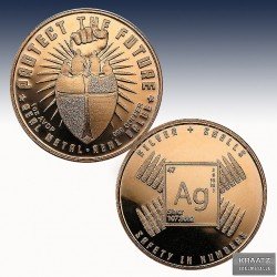 1 x 1 oz Copper Round "Silver and...