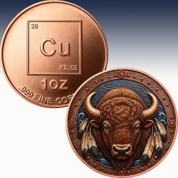 1 x 1 oz Copper Round Private Mint...