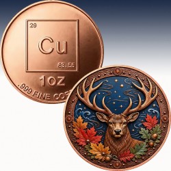1 x 1 oz Copper Round Private Mint...