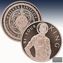 1 x 1 oz Copper Round Silver Shield...