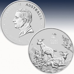 1 x 1 oz Silbermünze 1$ Australien...