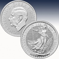 1 x 1 oz Silbermünze 2Pfd United...