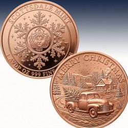 1 x 1 oz Copper Round Scottsdale Mint...