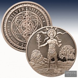 1 x 1 oz Copperround Silver Shield...