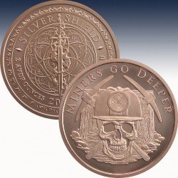 1 x 2 oz Copperround Silver Shield...