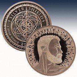 1 x 1 oz Copperround Silver Shield...