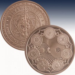 1 x 1 oz Copperround Silver Shield...