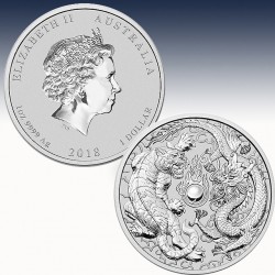 1 x 1 oz Silbermünze 1$ Australien...