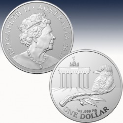1 x 1 oz Silber 1$ Australien...