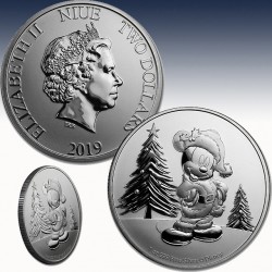 1 x 1 oz Silber 2$ Niue "Disney...