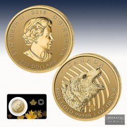 1 x 1 Oz 200$ Gold Canada "Call of...